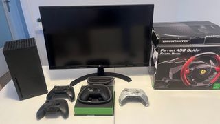 Xbox Series X + monitor LG 27" + volante + controller