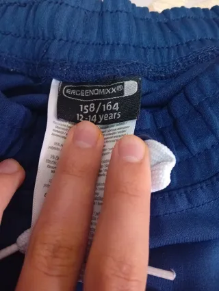 Pantalón deportivo azul marino y verde