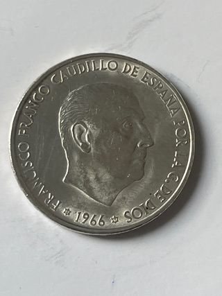 Moneda 100 Pesetas 1966 emisión de 1967