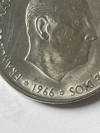 Moneda 100 Pesetas 1966 emisión de 1967