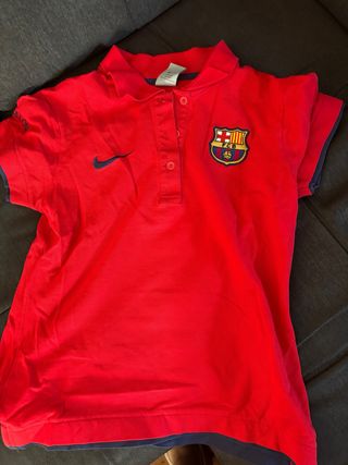 Polo FC Barcelona Mujer Nike Rojo