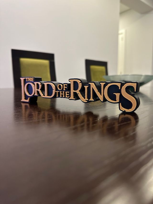 Logotipo 3D O Senhor dos Anéis