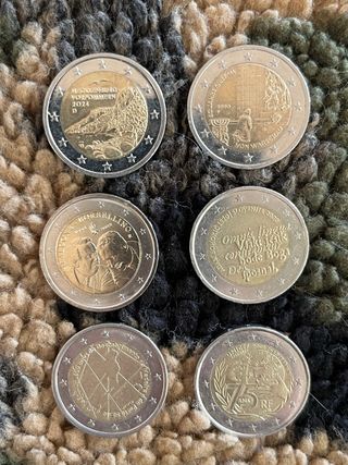 6 Monete Euro Commemorative