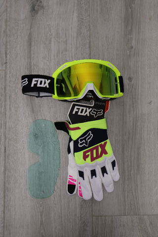 Pack FOX: Gafas + Guantes + Lente Extra 175