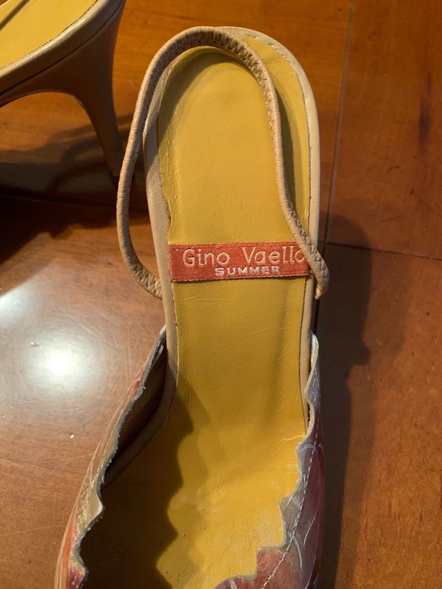 Zapatos Gino Vaello Talla 37 Punta Slingback