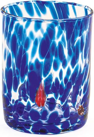 Bicchieri in vetro veneziano multicolore