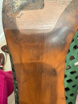 Zapatos de tacón Zara verdes