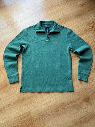 Jersey Ralph Lauren 1/4 cremallera verde