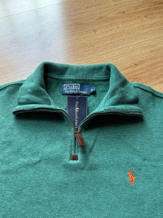 Jersey Ralph Lauren 1/4 cremallera verde