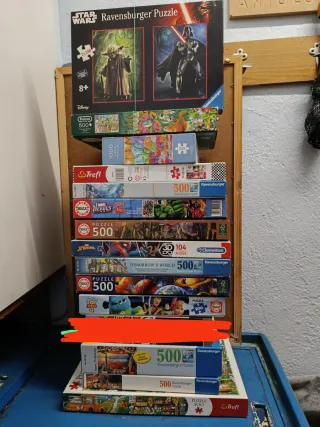 Lote de puzzles Ravensburger, Trefl, Clementoni