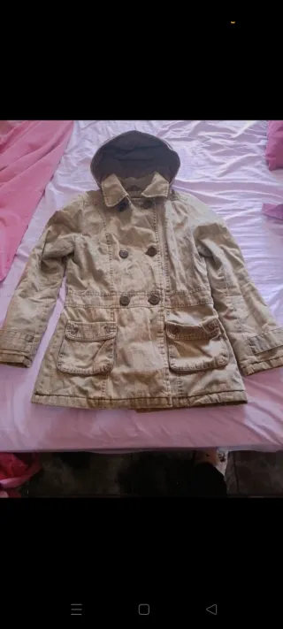 Abrigo Pimkie beige chica