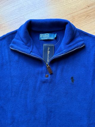 Jersey Ralph Lauren cremallera 1/4 azul