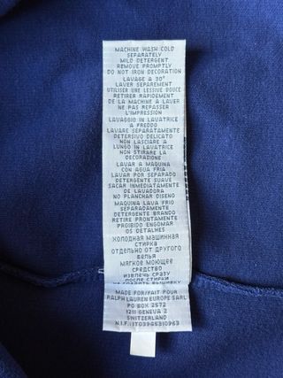 Jersey Ralph Lauren cremallera 1/4 azul