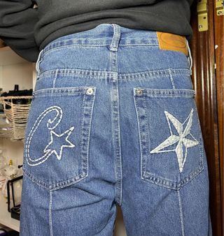 Pantalón Vaquero Corteiz Azul Hombre