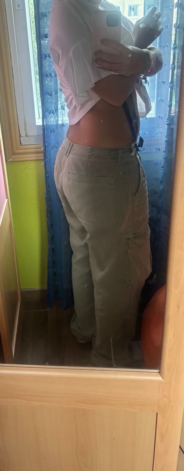 Pantalones cargo verdes