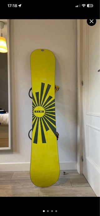 Tabla Snowboard Warburton Amarilla