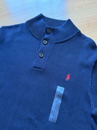 Jersey Ralph Lauren Botones Azul Marino