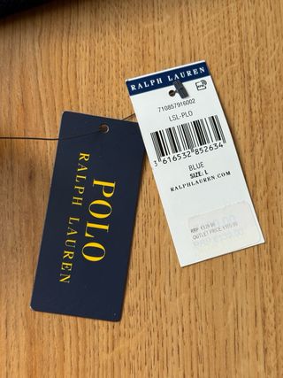 Jersey Ralph Lauren Botones Azul Marino