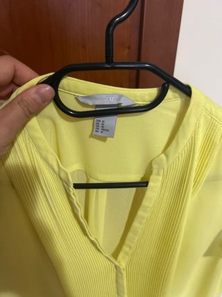 Camicetta H&M gialla semitrasparente