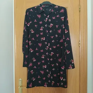 Vestido camisero estampado floral