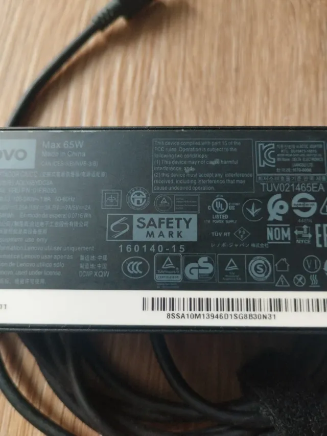 Cargador Lenovo 65W USB-C