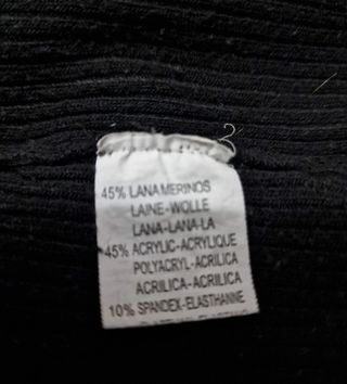 Pullover Lana Merino Nero Taglia M
