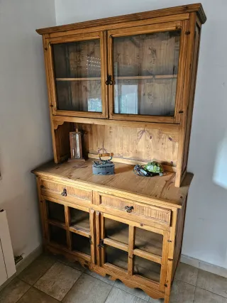 Comedor rústico colonial mejicano, madera maciza