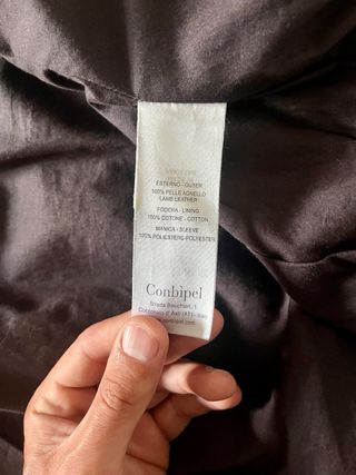 Giacca uomo vera pelle Conbipel