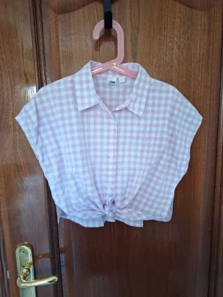 Camisa cuadros niña IDO talla 10