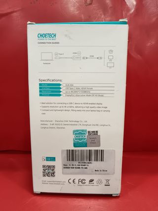 CHOETECH Adaptador USB-C a HDMI 4K 60Hz