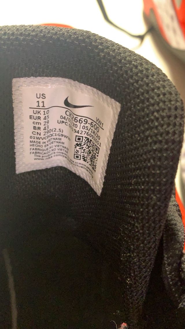 Zapatillas Nike Deportivas Rojas y Negras