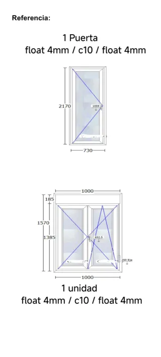 Ventanas correderas blancas climalit