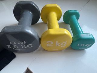 Pack Mancuernas 3, 2 y 1 kg
