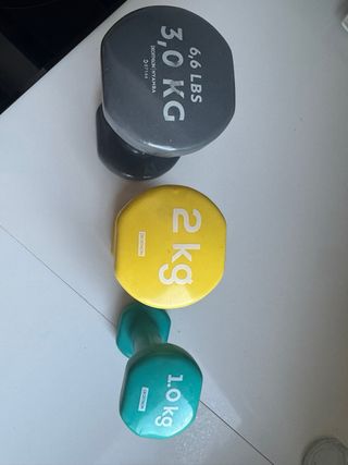 Pack Mancuernas 3, 2 y 1 kg