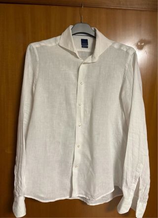 Camicia Lino Bianca Uomo