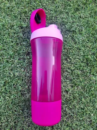 Garrafa Tupperware Eco 600ml c/copo Rosa