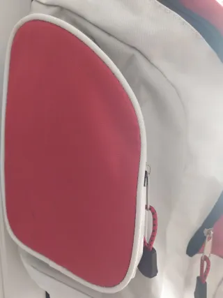 Mochila Sporting Gijón Roja y Blanca