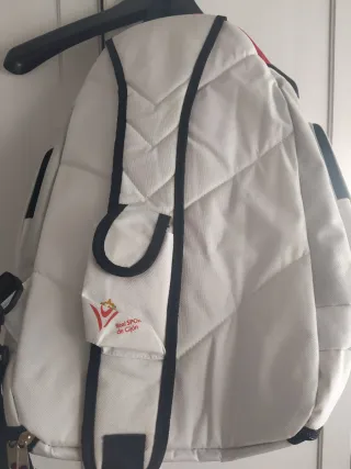 Mochila Sporting Gijón Roja y Blanca