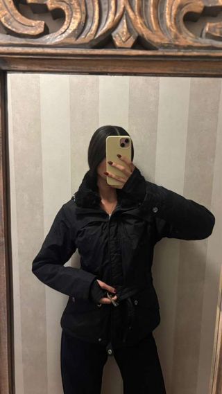 Anorak mujer con cuello borregado