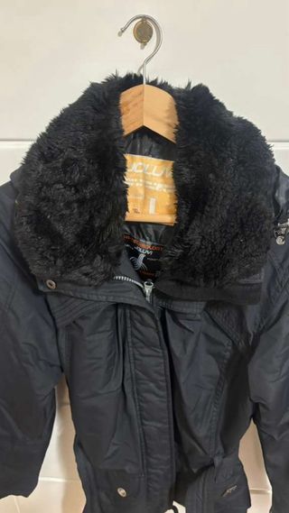 Anorak mujer con cuello borregado