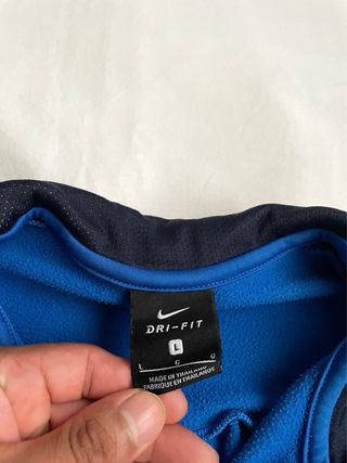 Sudadera Nike deportiva 1/4 Cremallera Azul L