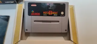 Mortal Kombat 2 SNES Caja y Manual
