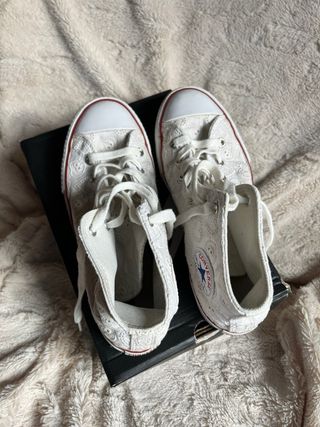 Converse Blancas Corazones Talla 38