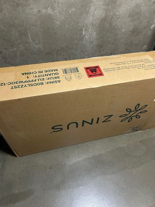 Cama tapizada beige/blanca