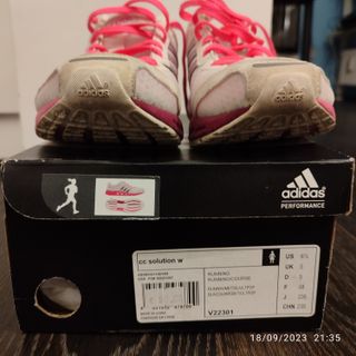 Scarpe running Adidas donna rosa/bianche