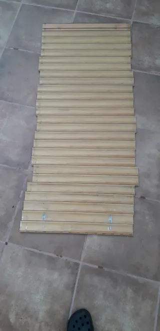 Persianas aluminio color madera varias