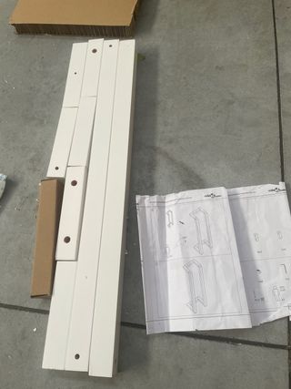 Portasciugamani vidaXL Bianco Legno Pino