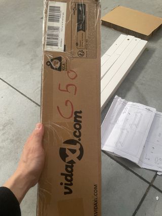 Portasciugamani vidaXL Bianco Legno Pino