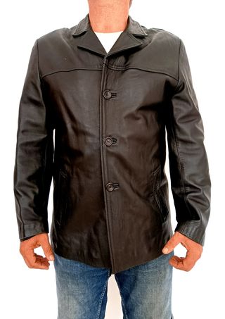 Chaqueta Piel Negra Talla M