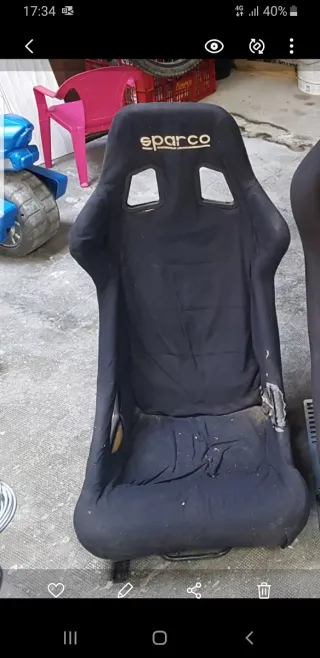 Asiento Baquet Sparco + Guías